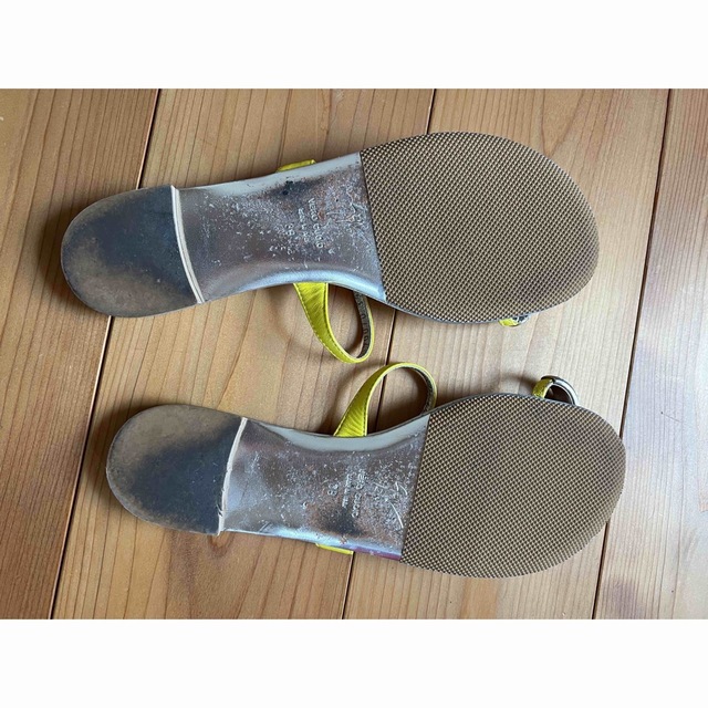 ジュゼッペザノッティ　ビジュー　シルバー&イエロー レディースの靴/シューズ(サンダル)の商品写真
