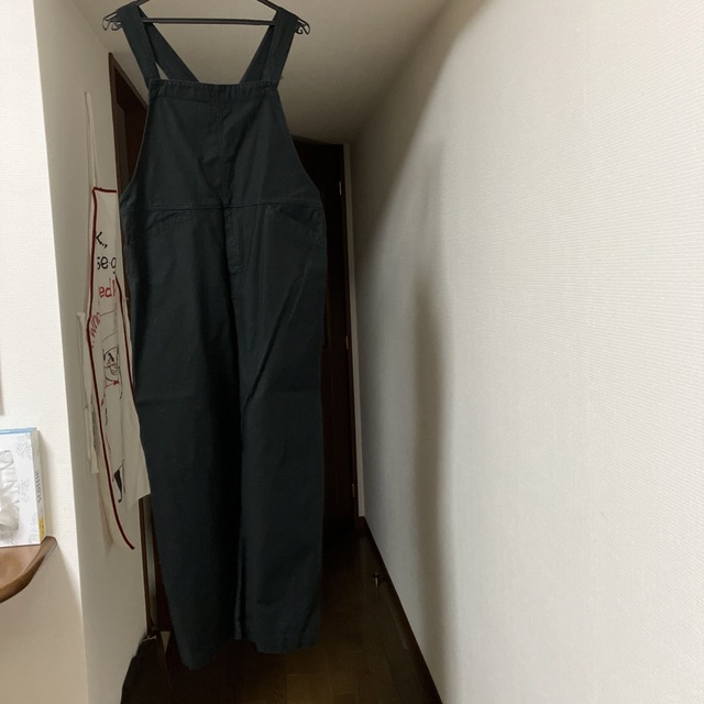 ARGUE(アギュー)のargue VINTAGE COTTON TWILL OVERALL/BLACK レディースのパンツ(サロペット/オーバーオール)の商品写真