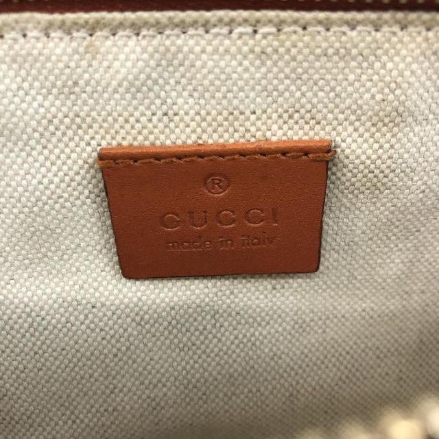GUCCI グッチ ディアマンテ レザー トートバッグ ポーチ ベージュ
