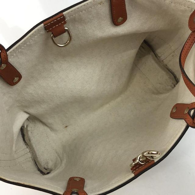 GUCCI グッチ ディアマンテ レザー トートバッグ ポーチ ベージュ-