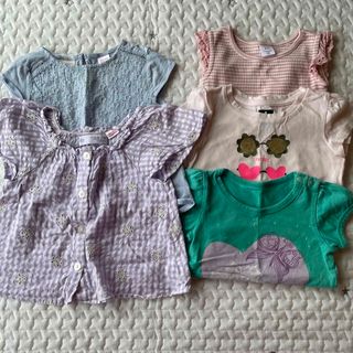 ザラキッズ(ZARA KIDS)の女の子Tシャツ　5点まとめ売り　80 85 90　(Ｔシャツ)