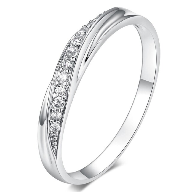 指輪 アクセサリー エンゲージ リング レディース 結婚指輪 ジルコニア レディースのアクセサリー(リング(指輪))の商品写真