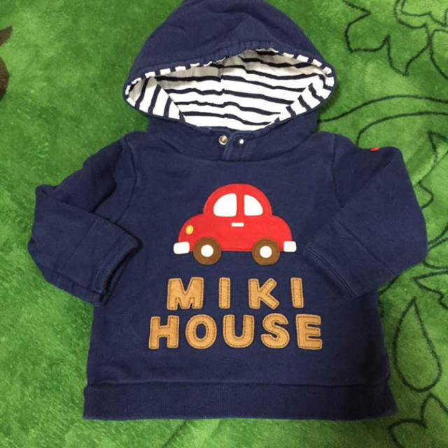 mikihouse(ミキハウス)のmikihouse★フード付きトレーナー 80 キッズ/ベビー/マタニティのベビー服(~85cm)(トレーナー)の商品写真