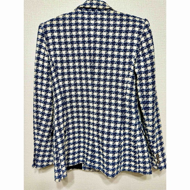 ZARA 青ツイードチェックコート???? 2