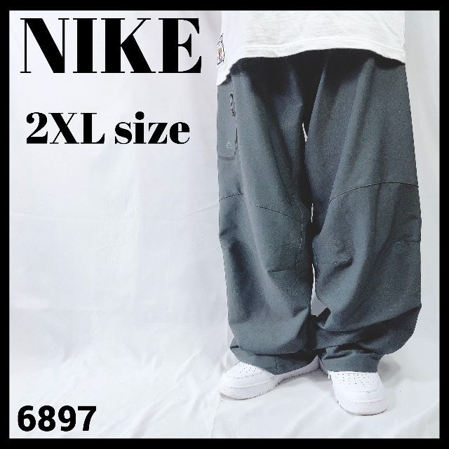 極太 超ビッグサイズ ナイキ ACG NIKE カーゴパンツ XXL グレー