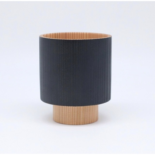 FUQUGI / 木製カップ TRUNK / Black & Khaki インテリア/住まい/日用品のキッチン/食器(グラス/カップ)の商品写真