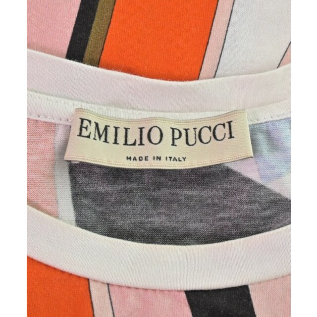 EMILIO PUCCI(エミリオプッチ)のEMILIO PUCCI ワンピース XS 白xピンクxオレンジ等(総柄) 【古着】【中古】 レディースのワンピース(ひざ丈ワンピース)の商品写真