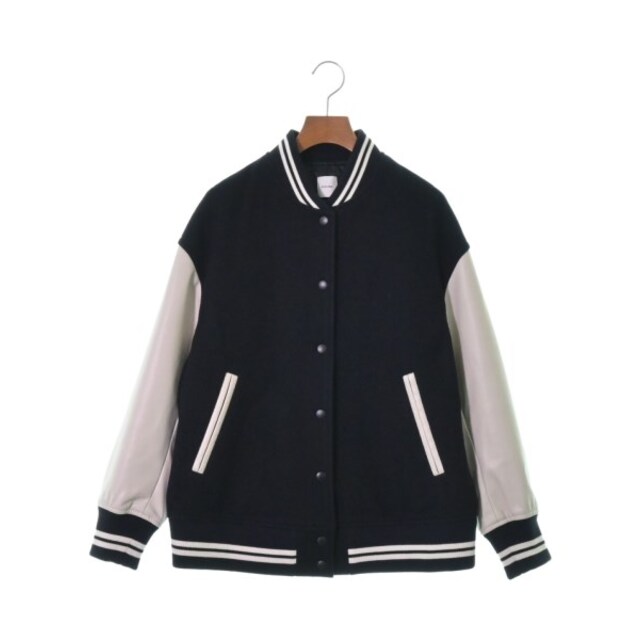 Spick and Span スタジャン 36(S位) 紺x白 【古着】 Spick and Span スタジャン 36(S位) 紺x白 【古着】