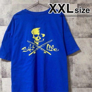 Tシャツ　XXLサイズ　Salt Life ソルトライフ　海賊　胸ポケット(Tシャツ/カットソー(半袖/袖なし))