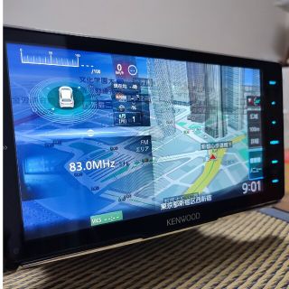 ケンウッド(KENWOOD)の値下げ　美品　ケンウッド　彩速ナビ　フローティングナビ　MDV-M908HDF(カーナビ/カーテレビ)