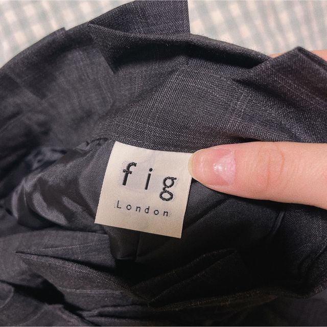 【未使用】 fig London Check プリーツスカート 2