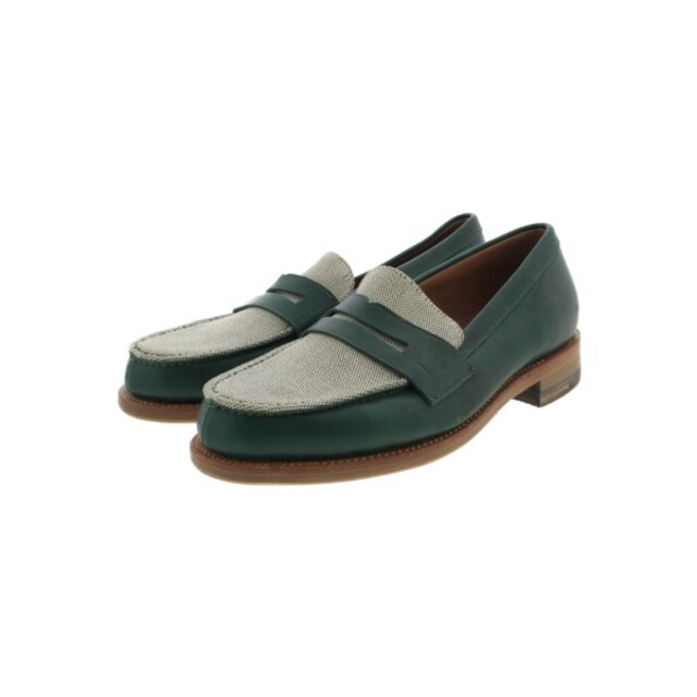 ETRO - ETRO エトロ シューズ(その他) 41(26cm位) 緑系x白系 【古着