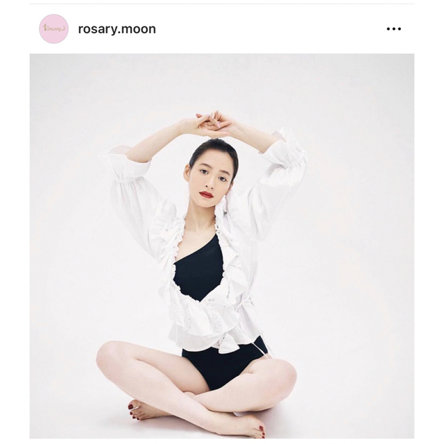 Rosary moon(ロザリームーン)のRosarymoon 水着One shoulder swim suit ポーチ付 レディースの水着/浴衣(水着)の商品写真