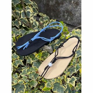 ビブラム(vibram)の匿名配送ワラーチ完成品ビブラム10mm  紐29色(シューズ)