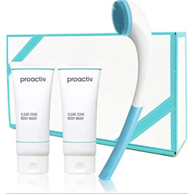 proactiv(プロアクティブ)の【新品未使用】プロアクティブ　クリアゾーンボディウォッシュ2本　ボディブラシ コスメ/美容のボディケア(ボディソープ/石鹸)の商品写真