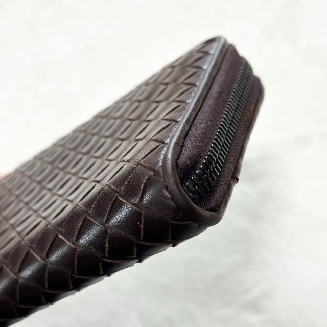 ボッテガヴェネタ バタフライ イントレチャート 編み込みレザー 長財布
