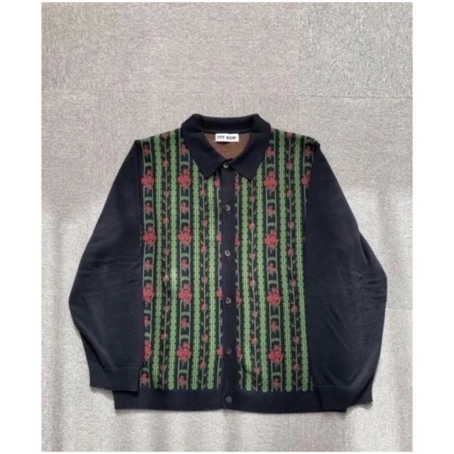 TTT_MSW(ティー)のTTT  Flower Jacquard Knit Cardigan メンズのトップス(カーディガン)の商品写真