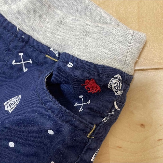 POLO RALPH LAUREN(ポロラルフローレン)の【最安値】POLO baby♡半ズボン 5分丈パンツ 90cm 紺色×白色 キッズ/ベビー/マタニティのキッズ服男の子用(90cm~)(パンツ/スパッツ)の商品写真