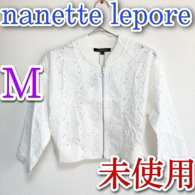Nanette Lepore(ナネットレポー)のnanette　lepore ナネットレポー ボレロ　M　ホワイト　白　未使用 レディースのトップス(カーディガン)の商品写真