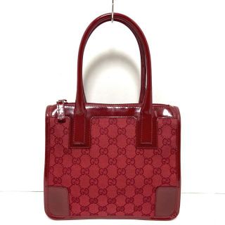 グッチ(Gucci)のグッチ ハンドバッグ GG柄 0000856 レッド(ハンドバッグ)