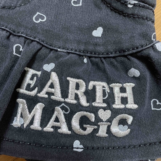 EARTHMAGIC(アースマジック)のアースマジック♡スカート ショーパン♡120ブラックハート キッズ/ベビー/マタニティのキッズ服女の子用(90cm~)(スカート)の商品写真