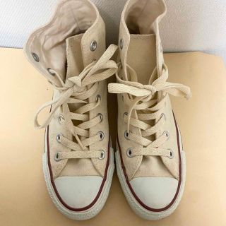 コンバース(CONVERSE)のコンバース　converse スニーカー　ベージュ　ハイカット(スニーカー)