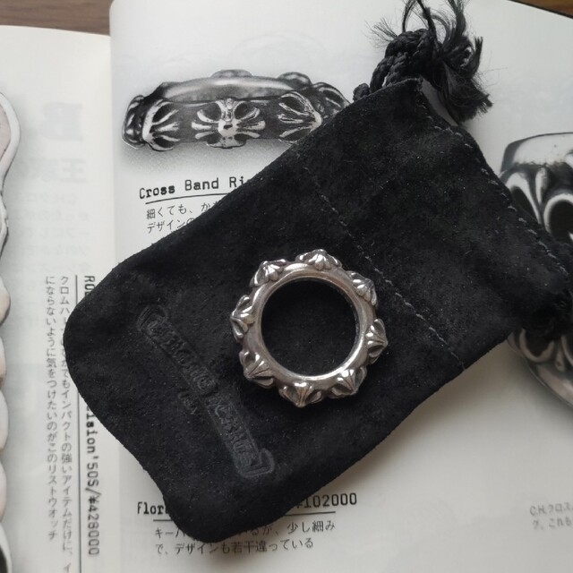 Chrome Hearts(クロムハーツ)のchrome hearts　クロスバンドリング　スクロールバンドリング メンズのアクセサリー(リング(指輪))の商品写真