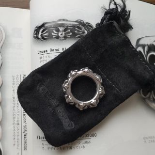 クロムハーツ(Chrome Hearts)のchrome hearts　クロスバンドリング　スクロールバンドリング(リング(指輪))