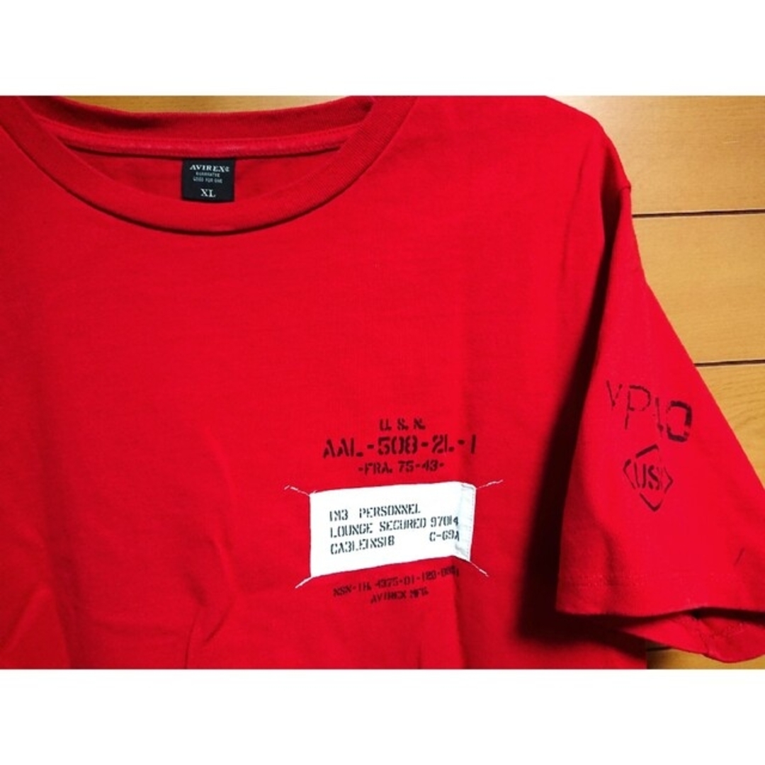 AVIREX(アヴィレックス)の【352】AVIREX 6183521 半袖　パッチド　クルーネック　Tシャツ メンズのトップス(Tシャツ/カットソー(半袖/袖なし))の商品写真