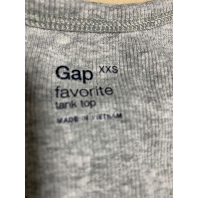 GAP(ギャップ)の最終価格　GAP  リブタンク　xs xxs  ネイビー&グレー レディースのトップス(タンクトップ)の商品写真