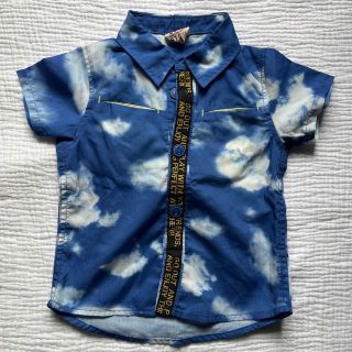 ジャンクストアー(JUNK STORE)のJUNK STORE ポロシャツ　雲　空　90センチ(Tシャツ/カットソー)