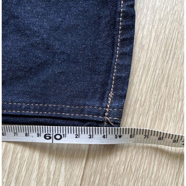 ユニクロ バギージーンズ サイズ27 新品 未使用 ネイビー　股下65cm