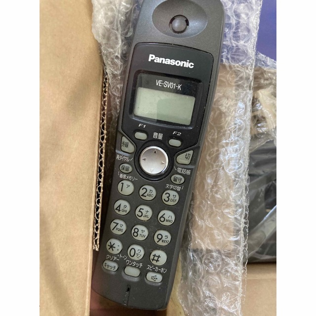 Panasonic(パナソニック)のコードレス電話機 panasonic ve-sv01cl-kブラック スマホ/家電/カメラの生活家電(その他)の商品写真