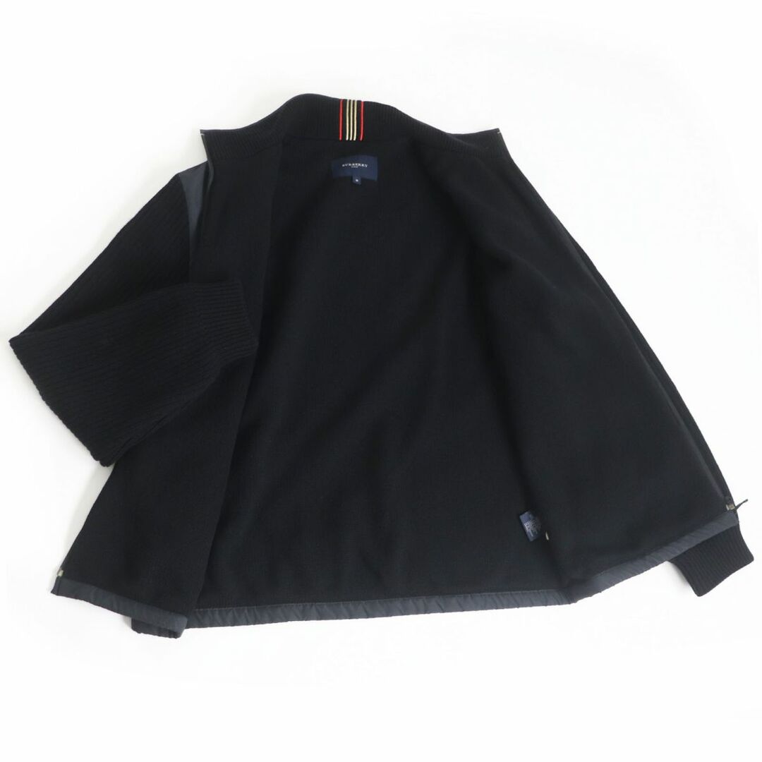 良品□BURBERRY GOLF/バーバリーゴルフ 袖ニット ジップアップ
