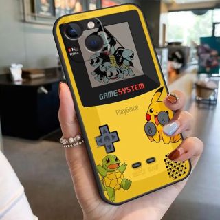 ポケモン(ポケモン)のiPhone14Plus スマホケース　ゲームボーイ　ゼニガメ　ピカチュウ(モバイルケース/カバー)