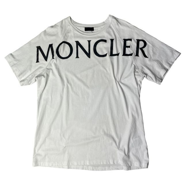美品 MONCLER モンクレール 白T-