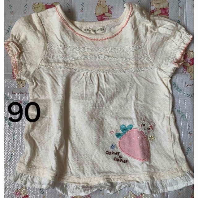 coeur a coeur(クーラクール)のクーラクール　Tシャツ　90 キッズ/ベビー/マタニティのキッズ服女の子用(90cm~)(Tシャツ/カットソー)の商品写真