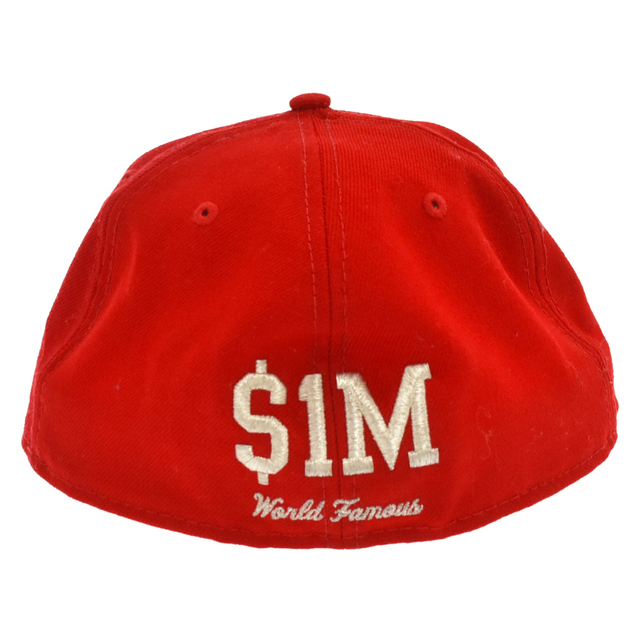 SUPREME シュプリーム 20AW × NEW ERA $1M Metallic Box Logo Cap ニューエラ ボックスロゴ メタリック刺繍 ベースボールキャップ 帽子 レッド