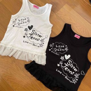 ジェニィ(JENNI)のシスタージェニー♡100♡ペア♡タンクトップ♡ツインズセット(Tシャツ/カットソー)