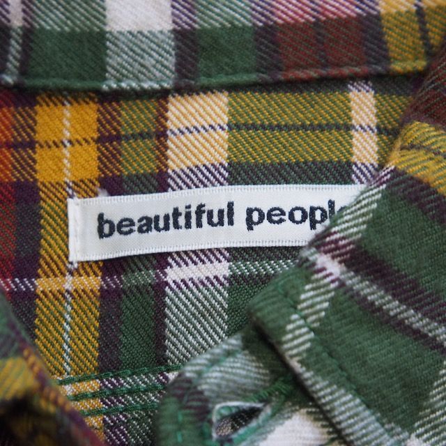 beautiful people(ビューティフルピープル)のbeautiful people キッズシリーズ チェックネルシャツ レディースのトップス(シャツ/ブラウス(長袖/七分))の商品写真