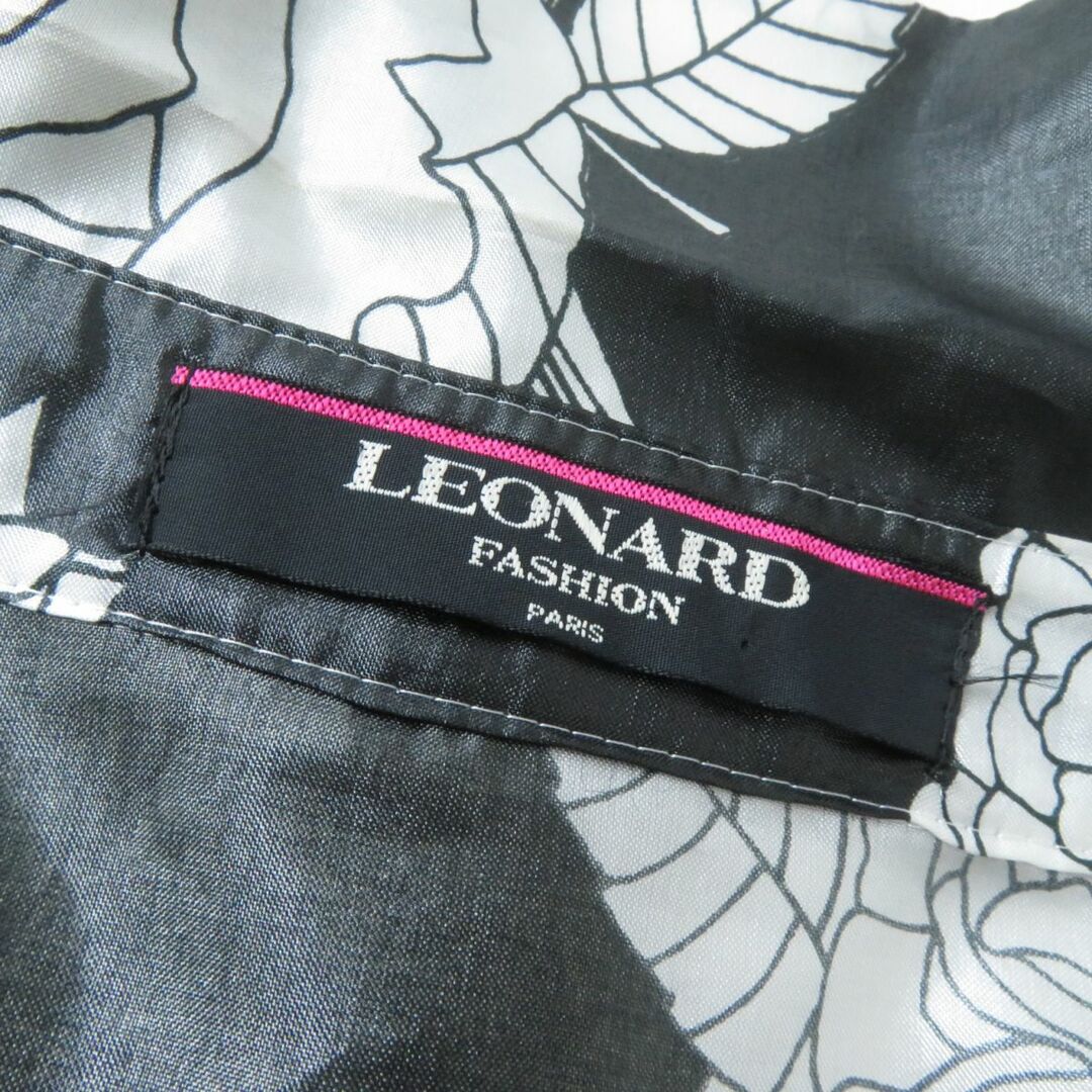 極美品☆LEONARD FASHION レオナール ファッション 花柄 シェルボタン