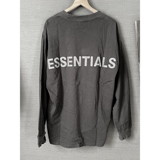 FOG Essentials エフオージー エッセンシャルズ バックロゴ プリント オーバーサイズ ロングスリーブTシャツ 長袖Tシャツ グレー