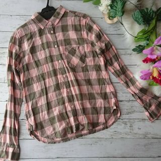 アメリカンイーグル(American Eagle)の美品！AMERICANEAGLEOUTFITTERS☆チェック薄手シャツ☆(シャツ/ブラウス(長袖/七分))