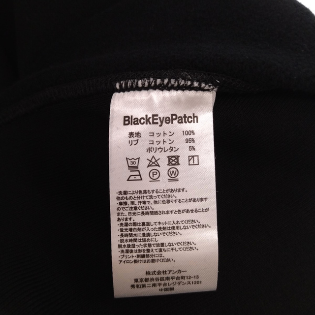 THE BLACK EYE PATCH ブラックアイパッチ 22SS LOGO LABEL