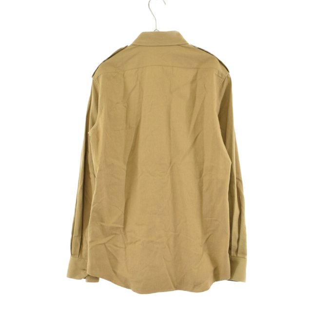 CELINE セリーヌ 20SS Military Shirt Lightweight Cotton Twill ミリタリーロングスリーブシャツ ベージュ