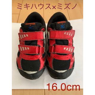 ミキハウス(mikihouse)のミキハウス×ミズノ　スニーカー　16.0cm(スニーカー)