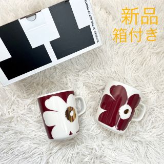 マリメッコ(marimekko)の新品 marimekko マリメッコUNIKKO ウニッコ マグカップ　2個(グラス/カップ)