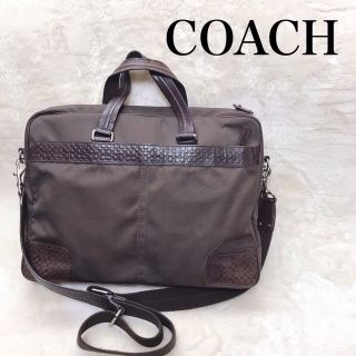 COACH - COACH 2wayビジネスバッグ ブリーフケース ダークブラウン ...