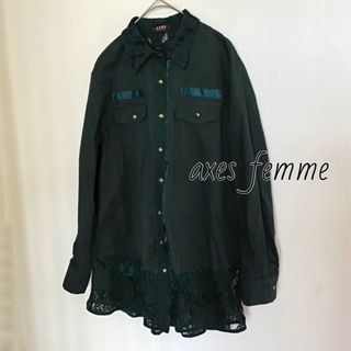 アクシーズファム(axes femme)のaxes femme トップス アウター シャツ レース Mサイズ / USED(シャツ/ブラウス(長袖/七分))