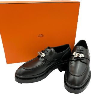 エルメス(Hermes)の☆HERMES エルメス DERBY FIRST  オックスフォード ファースト ブラック黒 37 未使用 靴 レザー(その他)